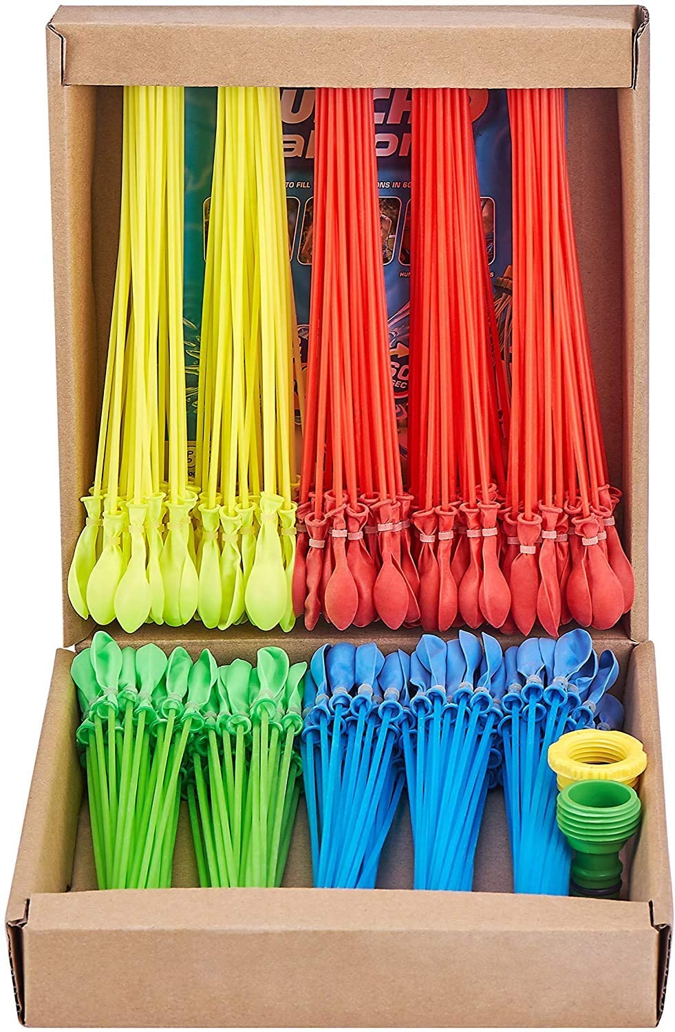 WATER BALLOONS - 330 Rapid-Fill Crazy Color Water Balloons (10 Pack) Exclusive