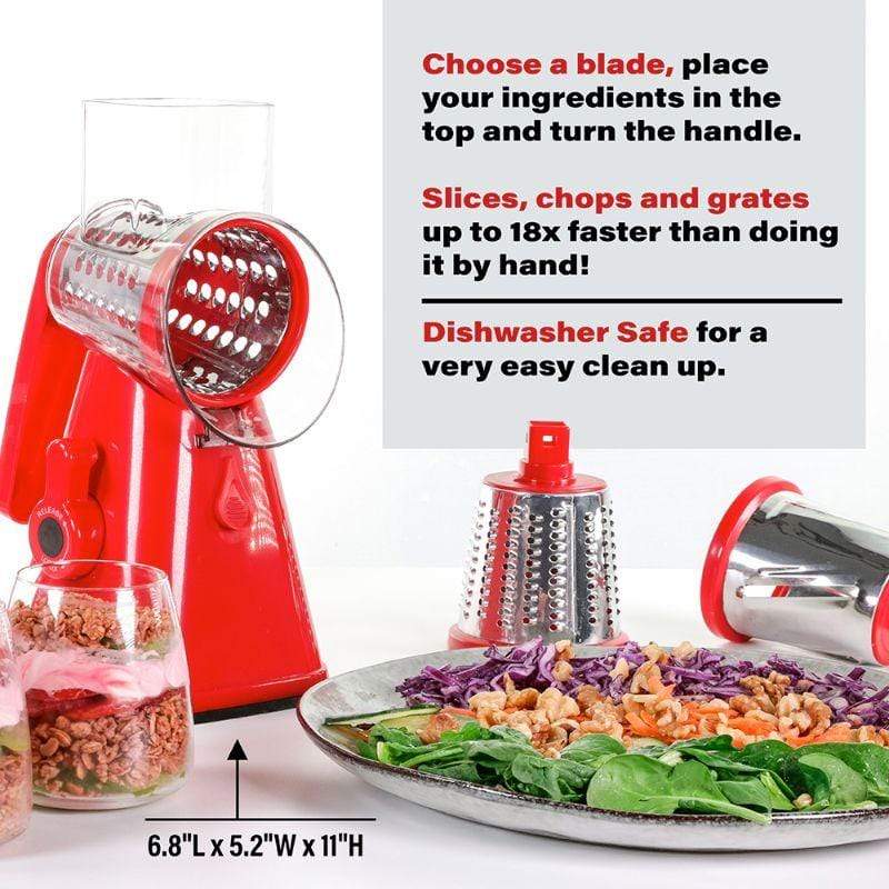 NutriSlicer 3 in 1 Food Slicer, Chopper, and Grater