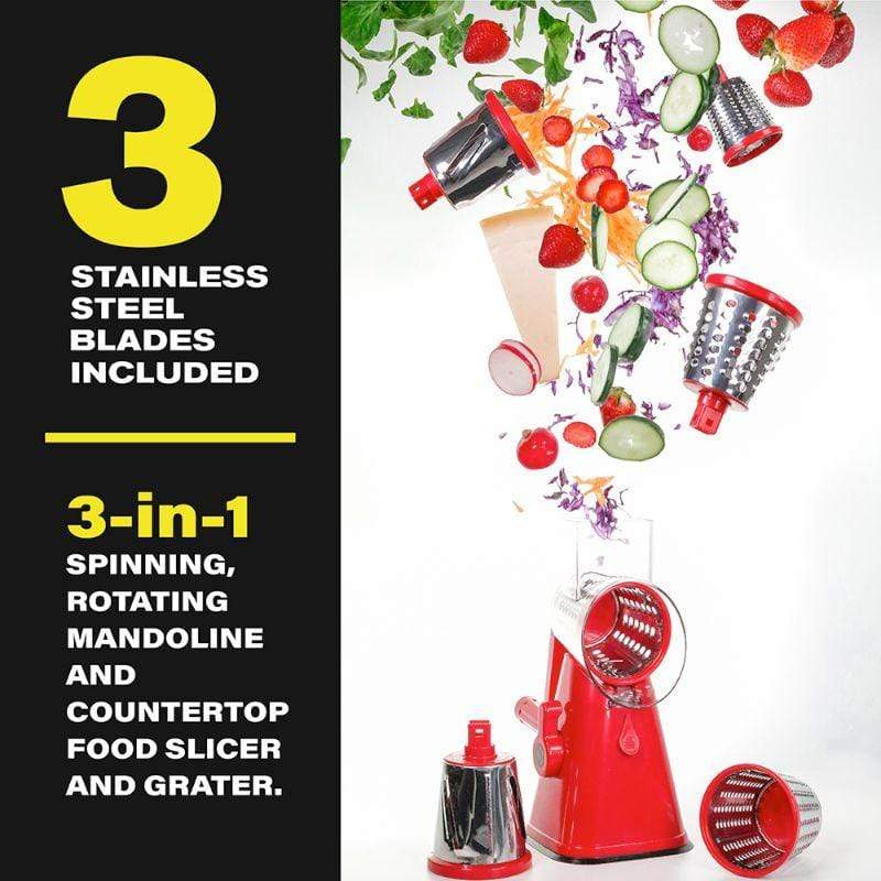 NutriSlicer 3 in 1 Food Slicer, Chopper, and Grater