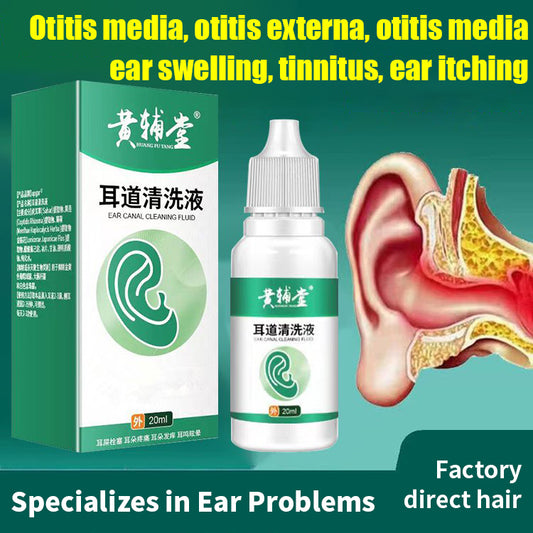 Ear canal antibacterial cleaning solution