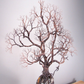 Ancient Tree Metal Sculpture Gemstone Accent Lamp